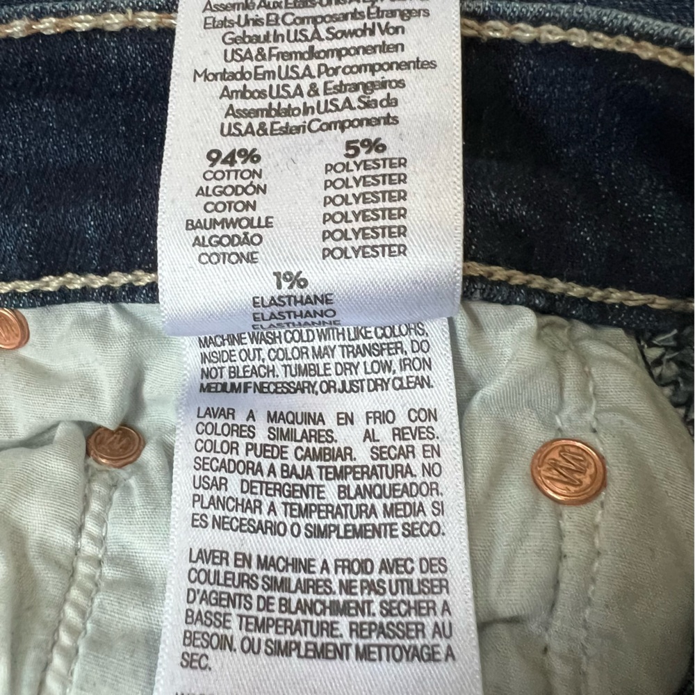 Mother Jeans Insider Crop Step Fray Size 28 Teaming Up Wash Blue Denim Premium - Picture 12 of 12